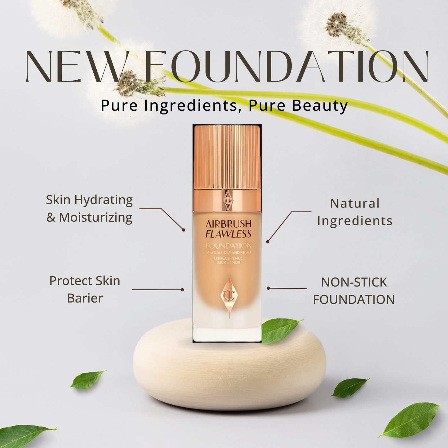 CHARLOTTE TILBURY AIRBRUSH FLAWLESS FOUNDATION - 30 ML